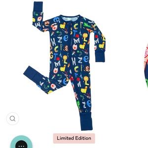 Little Sleepies Navy Alphabet Friends Zippy.